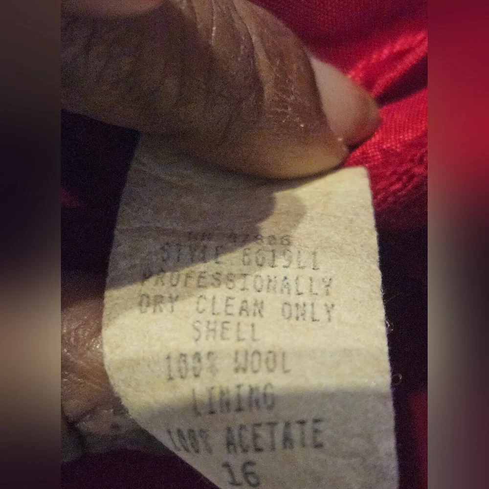 Oleg Cassini 70s Vintage Wool Dry-Cleaned Suit Jacket - Picture 5 of 5